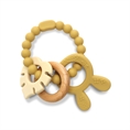 Silicone and Beech Teether “RABIT” Yellow